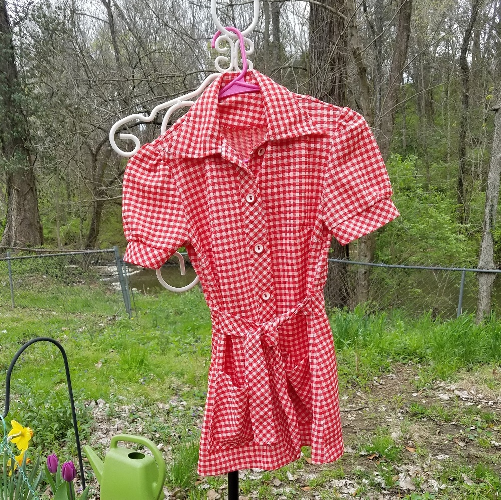 Vintage Orange & White Shirt from the 70's